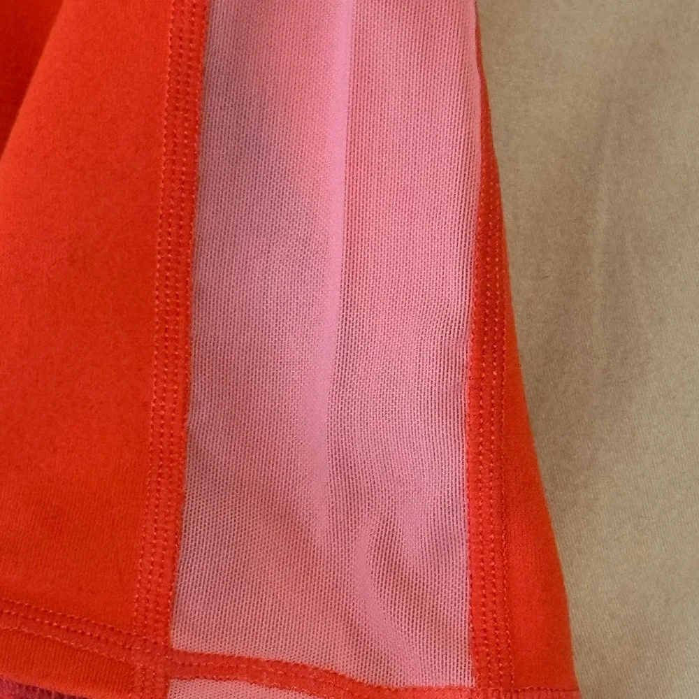 Fabletics Women's Vibrant Orange Redish Leggings - Size L - Picture 3 of 7